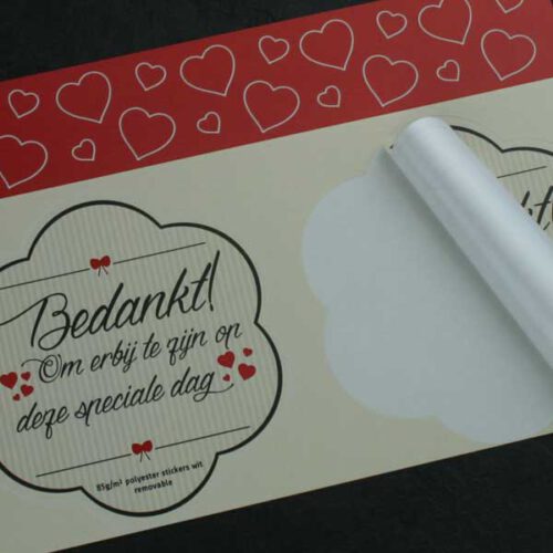 Permanente printbare stickerfolie