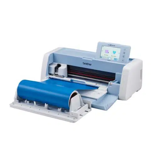 Voorbeeld gemonteerde rollfeeder op de brother scanncut sdx1200