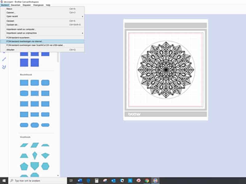 Een originele raamdecoratie maken met een mandala.