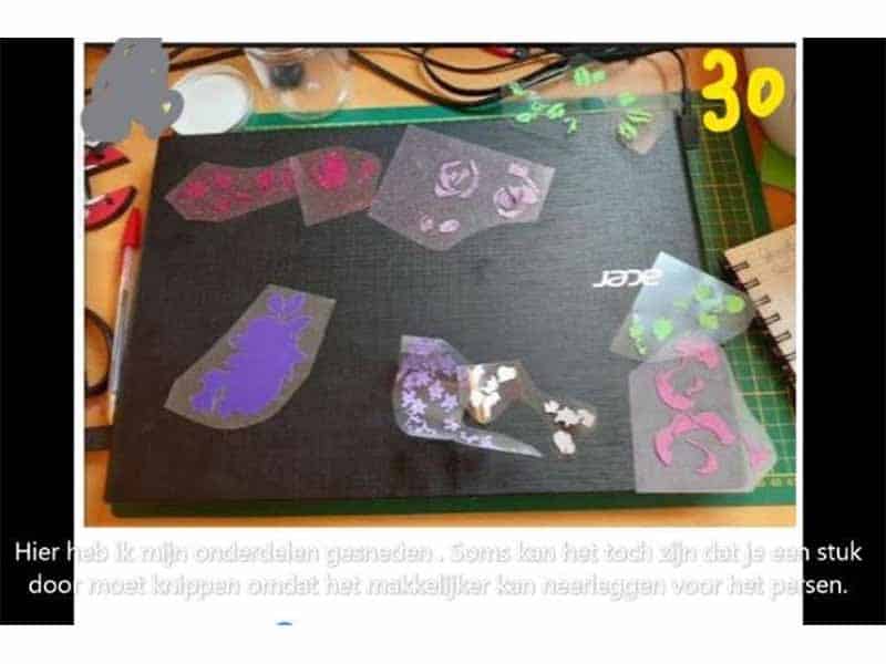 Bedrukken van kleding met meerdere kleuren: Vlinderdame!