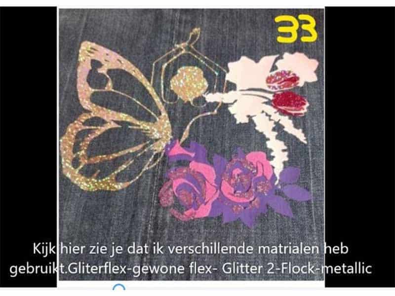 Bedrukken van kleding met meerdere kleuren: Vlinderdame!