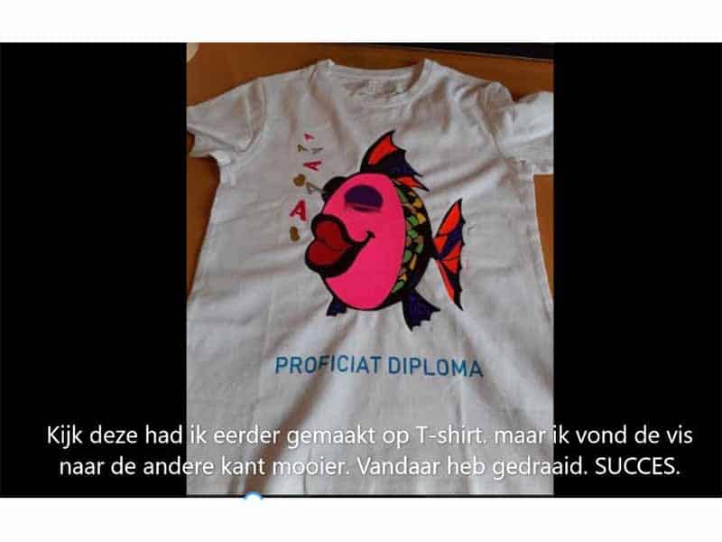 Multicolour kleding bedrukken: Vis