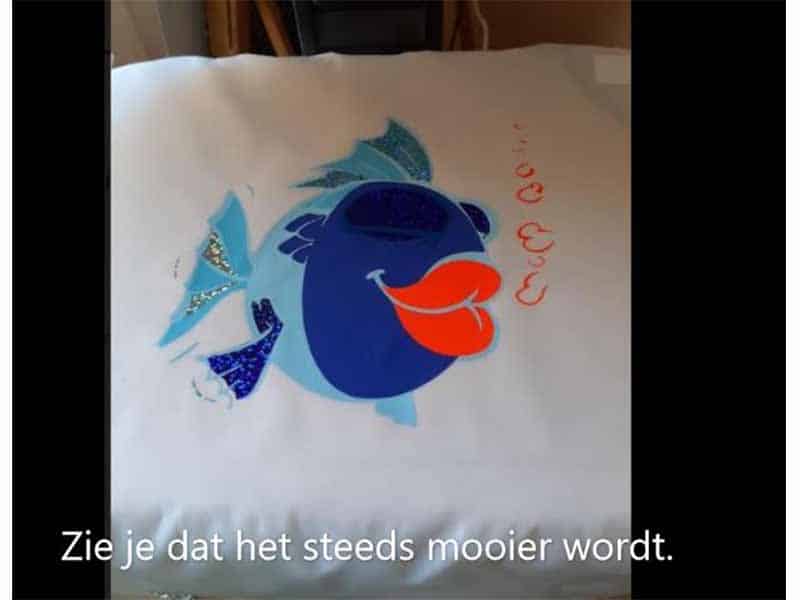 Multicolour kleding bedrukken: Vis