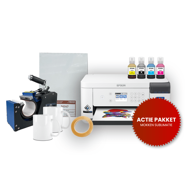 Sublimatie mokken pakket met Epson F100