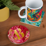 sublimatie onderzetter met Versiflex bedrukt door Sawgrass