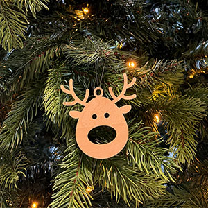 Kerst ornament hout lasermachine