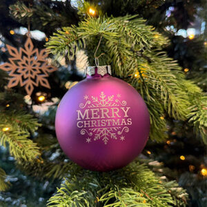 DIY kerstbal graveren