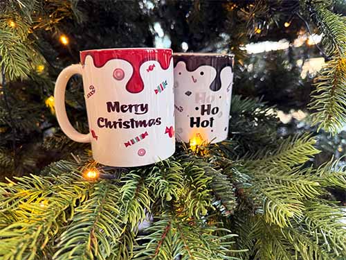 Calortrans sublimatie mok met kerst