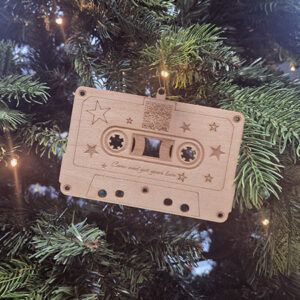 Casette QR muziek voor inde kerstboom