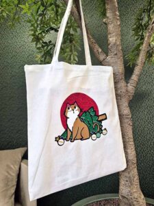 ondeugende kat leuk op tas of t-shirt