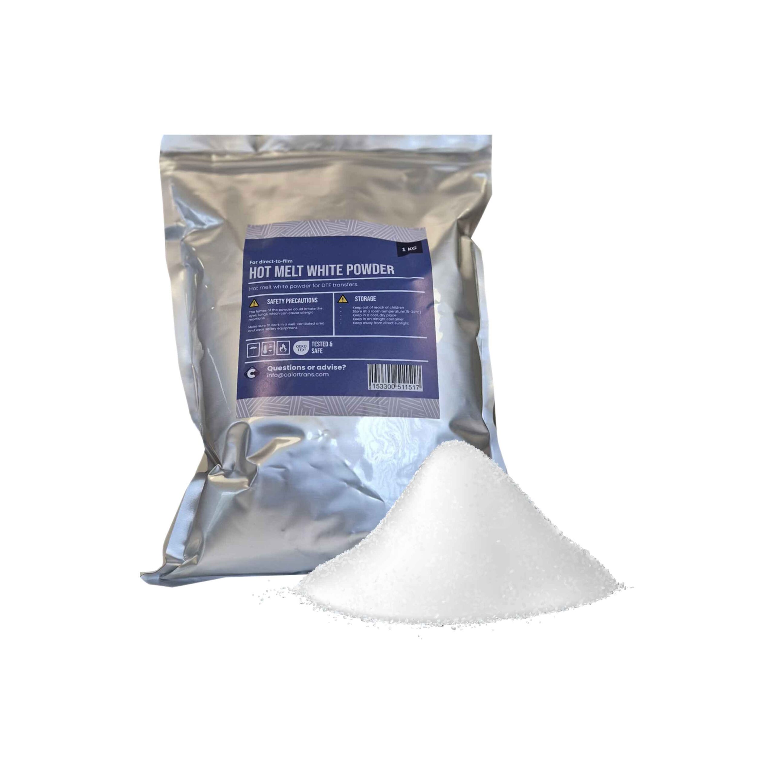 CalorDTF Hot Melt Poeder, DTF smeltpoeder, DTF Poeder (1kg), DTF poeder